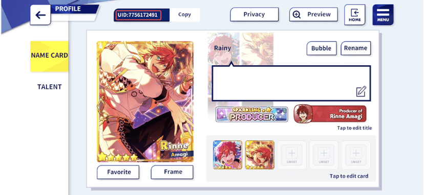 Cara cek ID akun Ensemble Stars Music