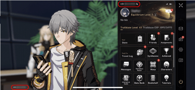 Cara cek ID akun Honkai Star Rail