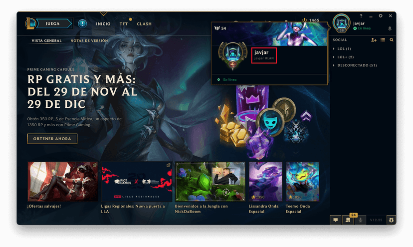 Cara cek ID akun League of Legends - PC